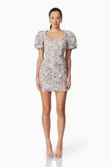 Rue Mini Dress in Purple