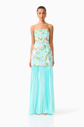 Emmeline Sequin Gown in Mint Green