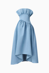 Laurel Sleeveless Maxi Dress in Steel Blue