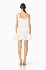 Dandelione Mini Dress in White