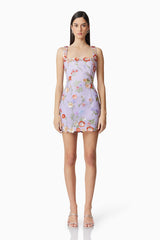 Naya Mini Dress in Purple