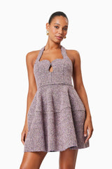 Magnolia Sweetheart Mini Dress In Purple