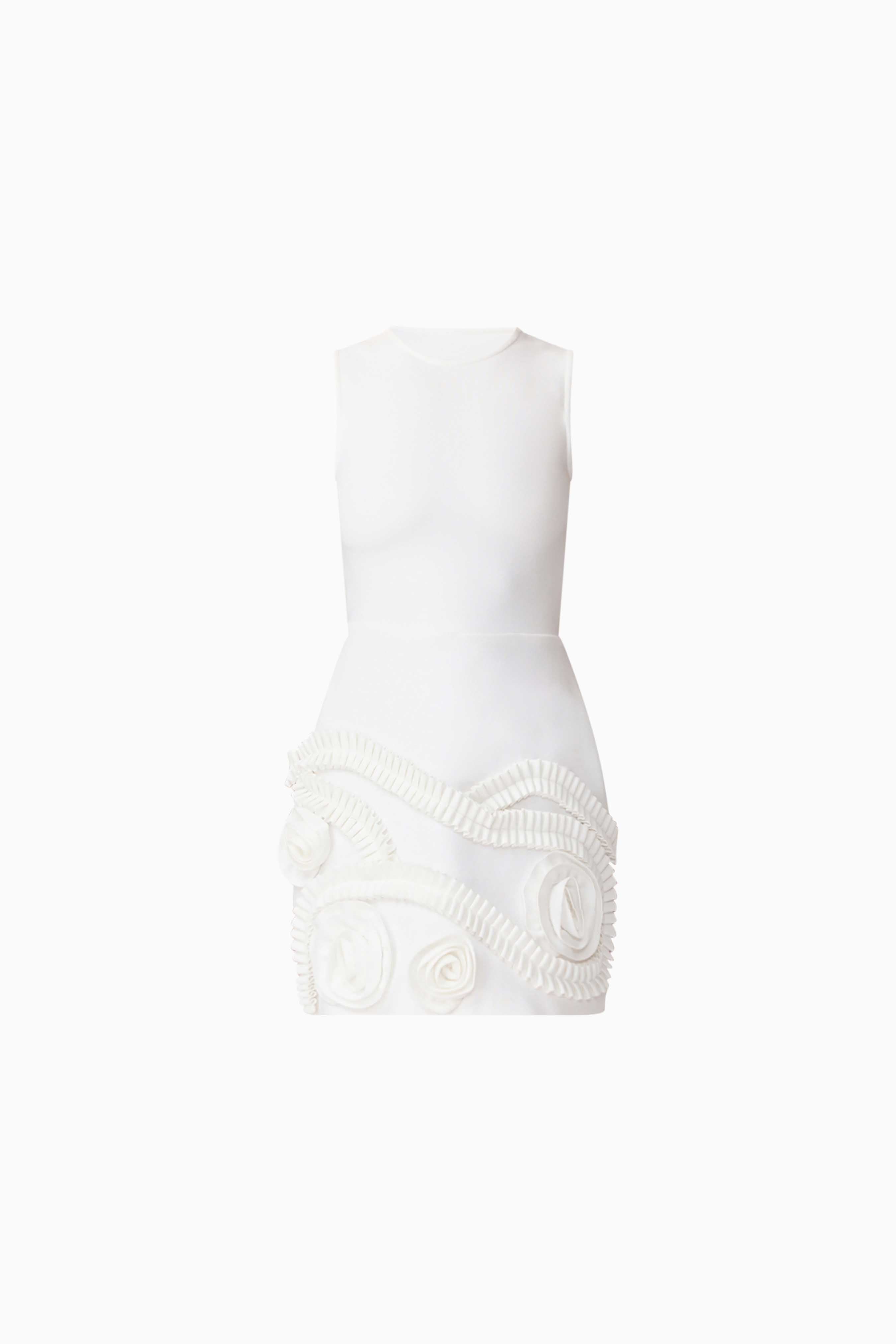 Sonya Tulip Mini Dress in White