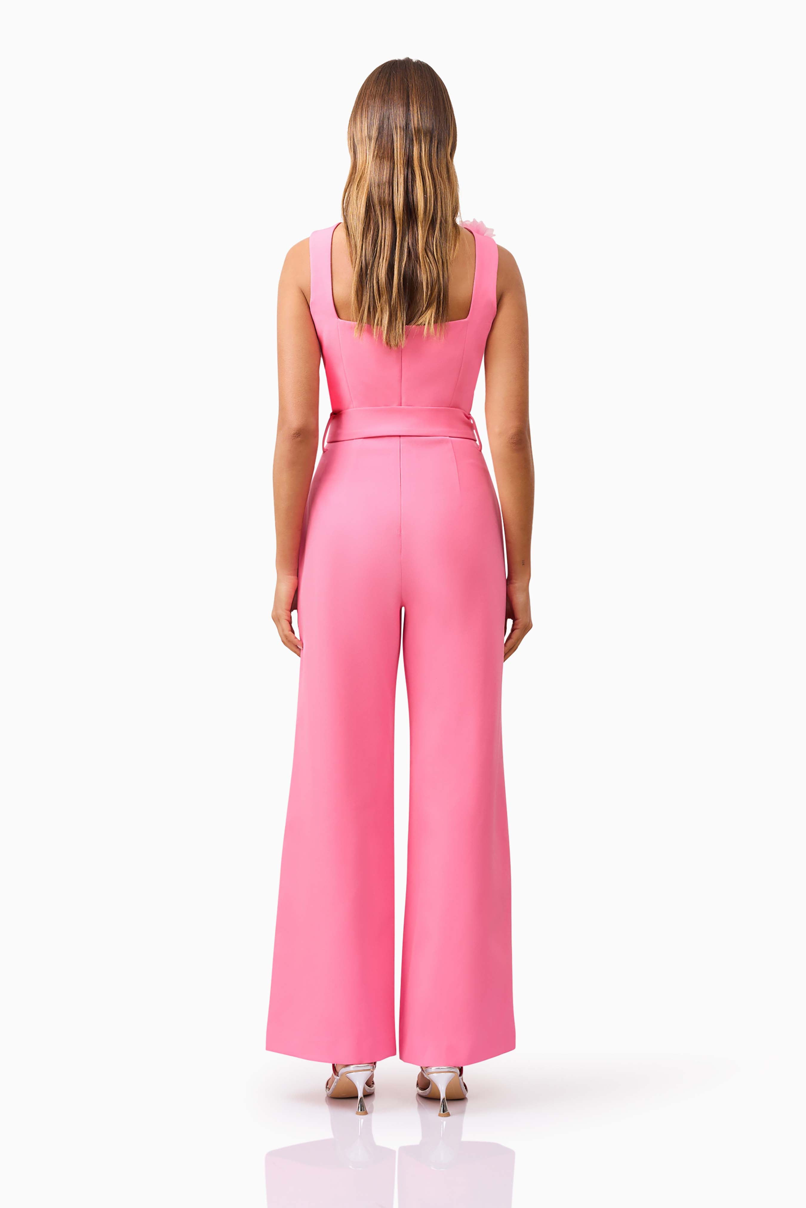 Klara Wide Leg Jumpsuit in Pink