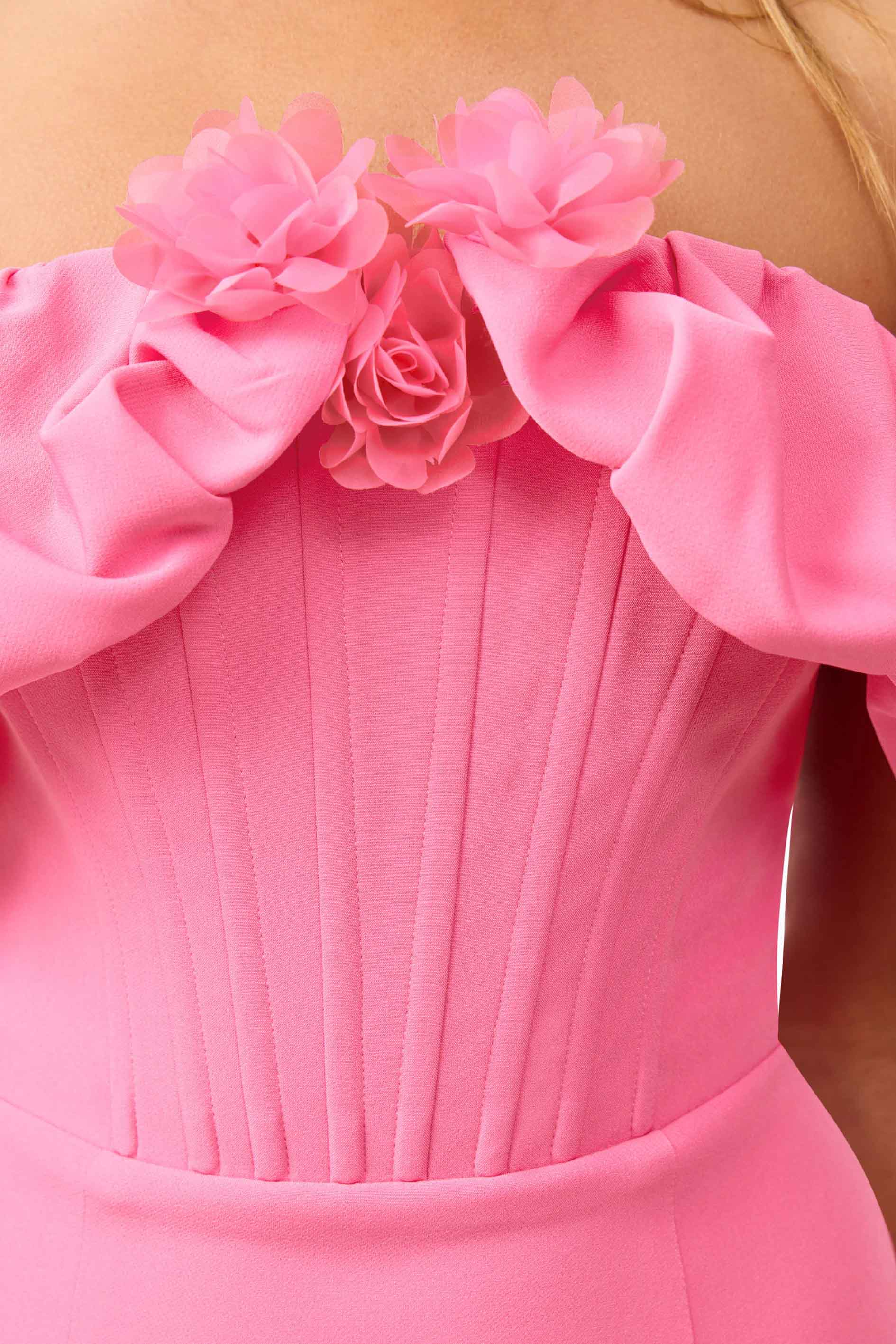 Klara Off The Shoulder Mini Dress in Pink