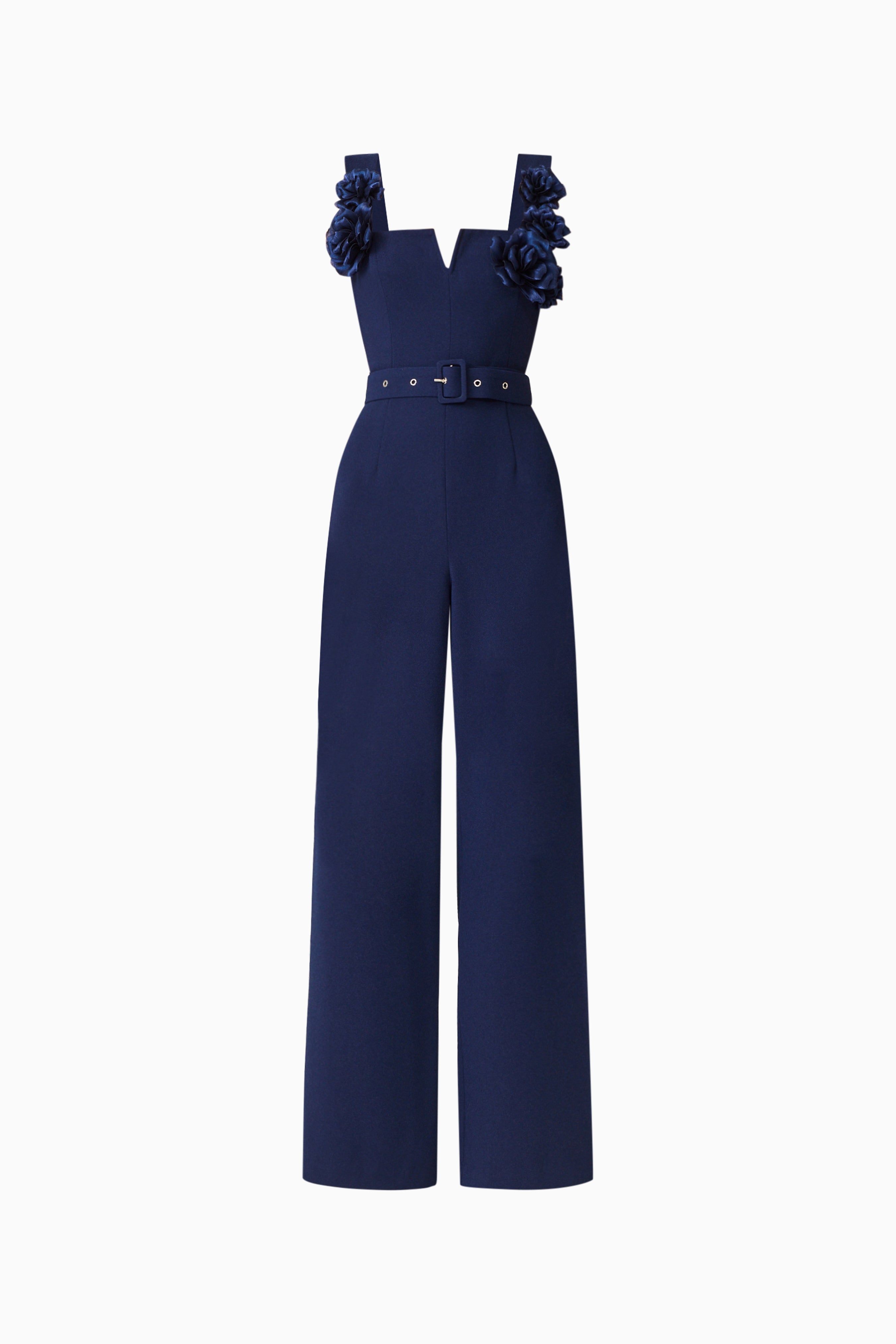 Leonara Sleeveless Jumpsuit in Deep Navy