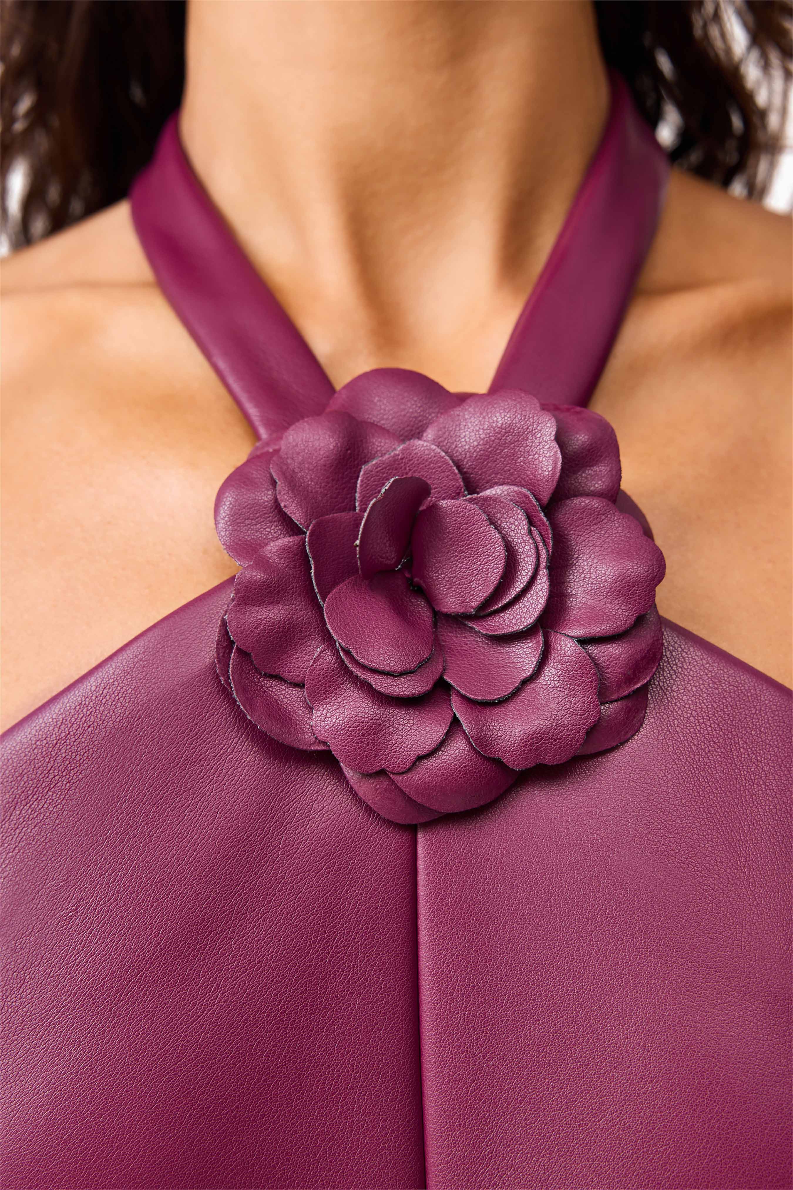 Nova Halter Gown in Purple