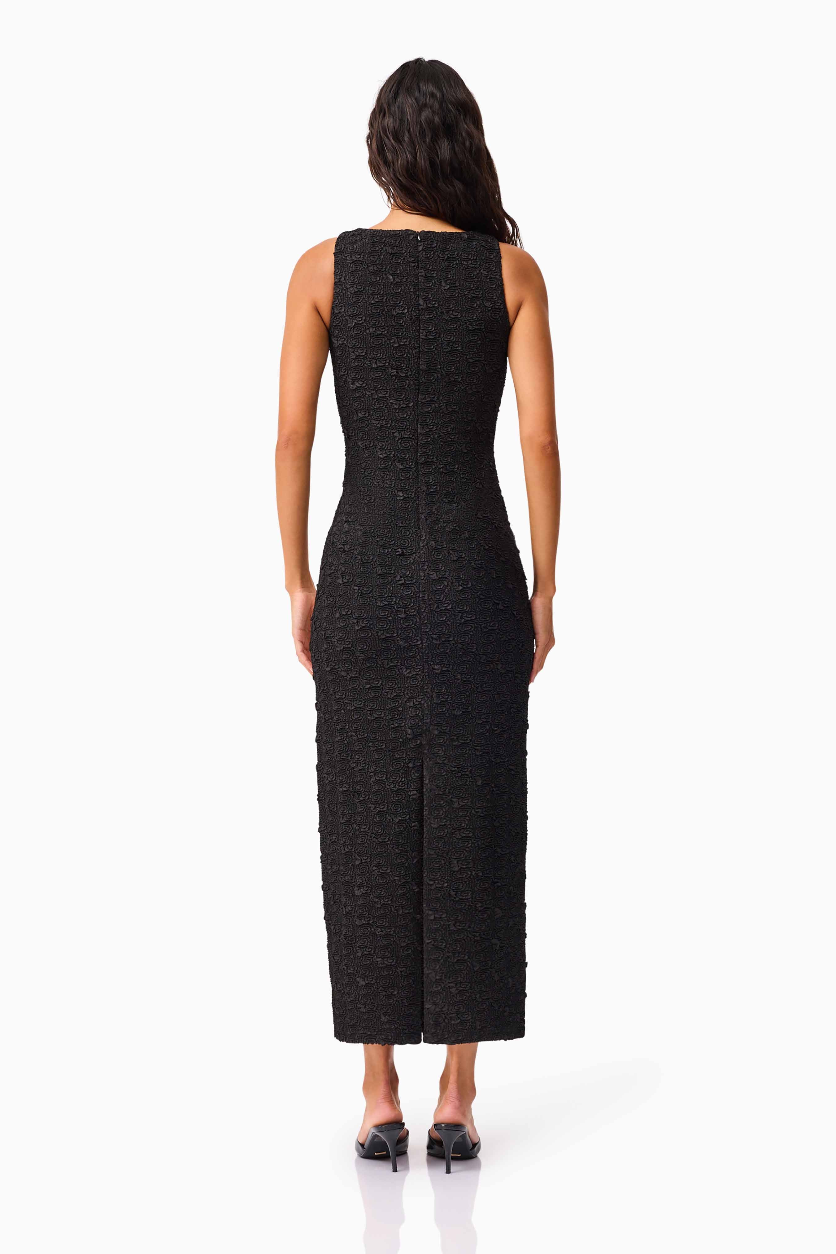 Paloma Contrast Gown in Black & White