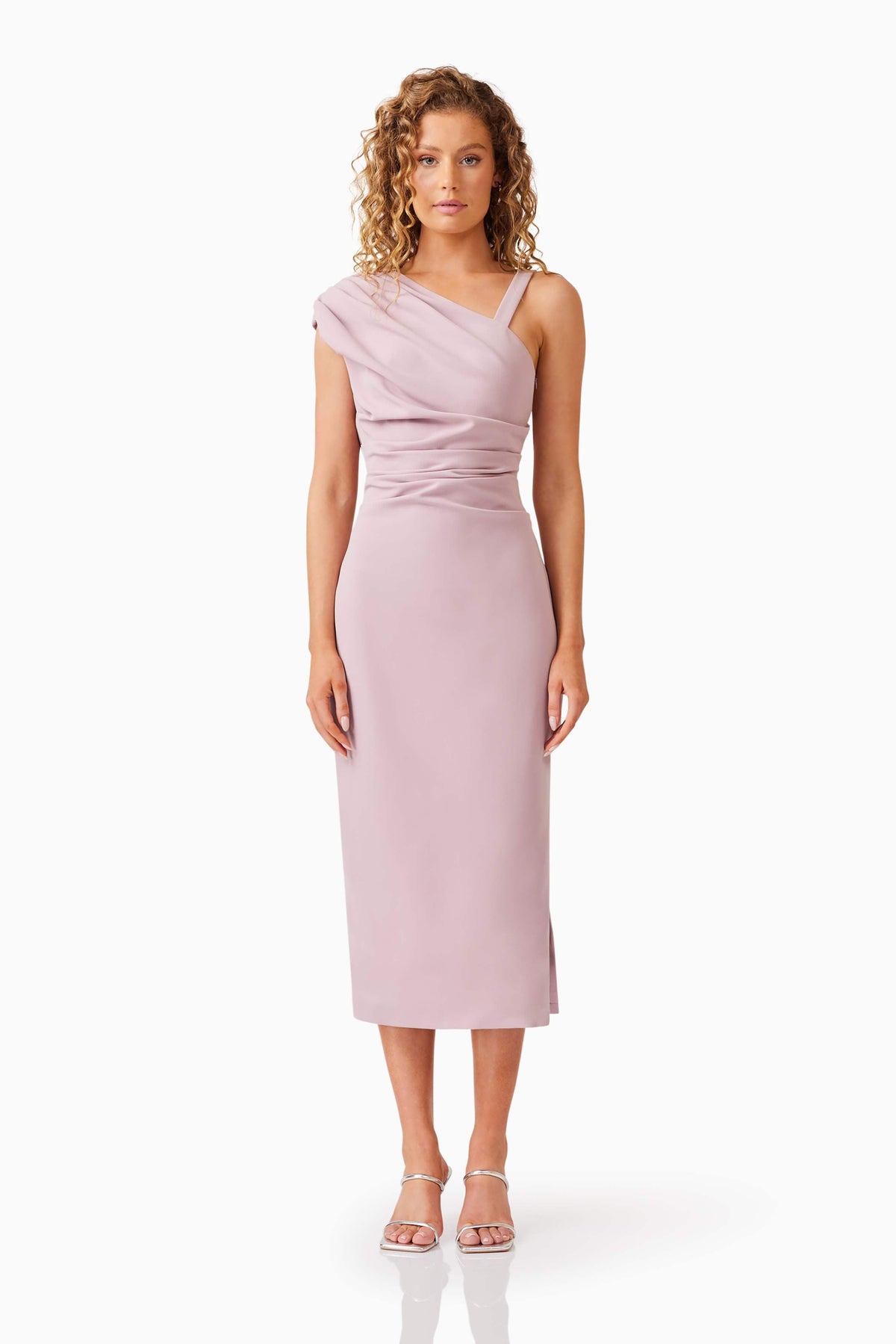 Kourtney Midi Dress in Pink