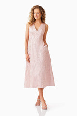 Joesphine Midi Dress in Pink