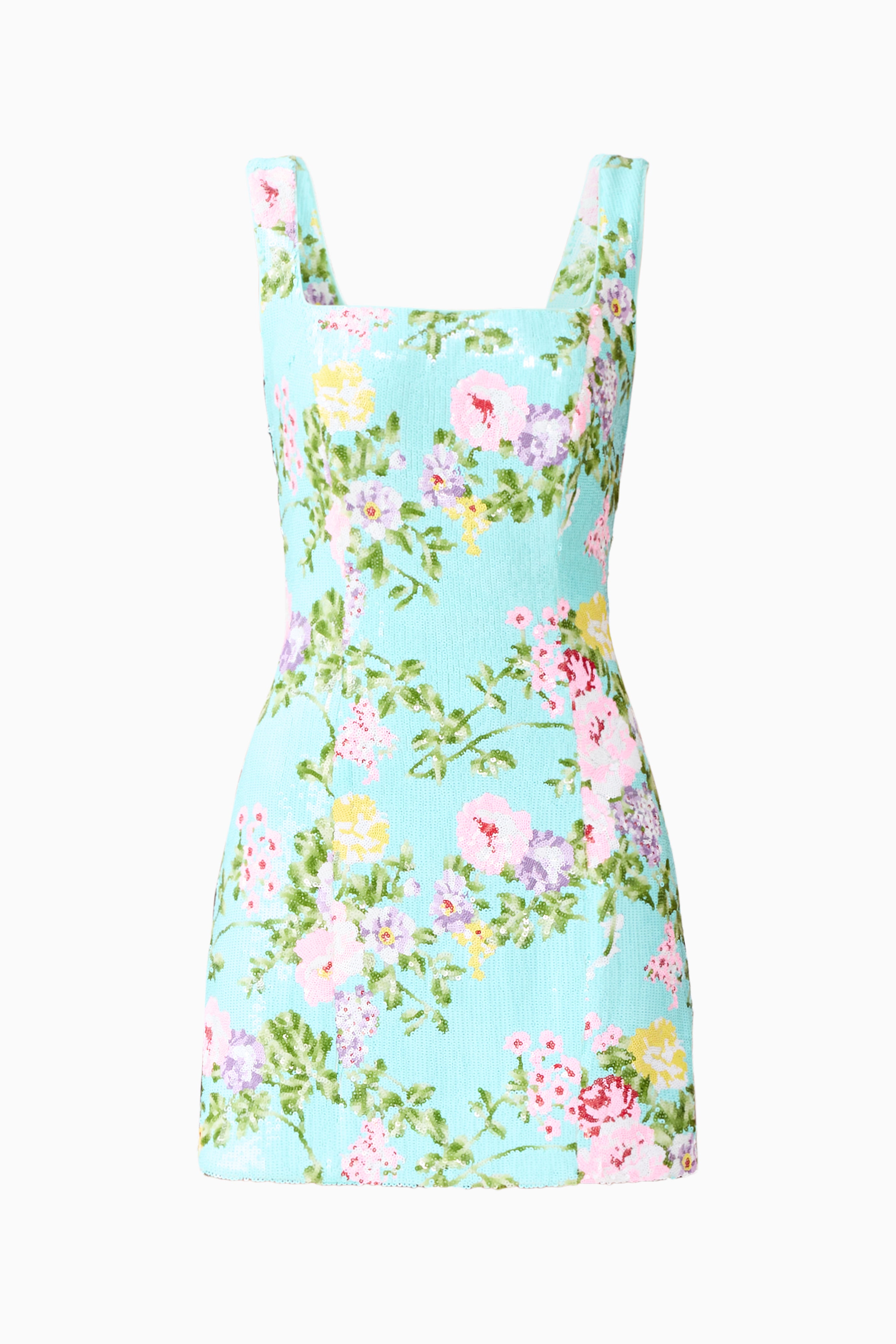 Emmeline Sequin Mini Dress in Mint Green
