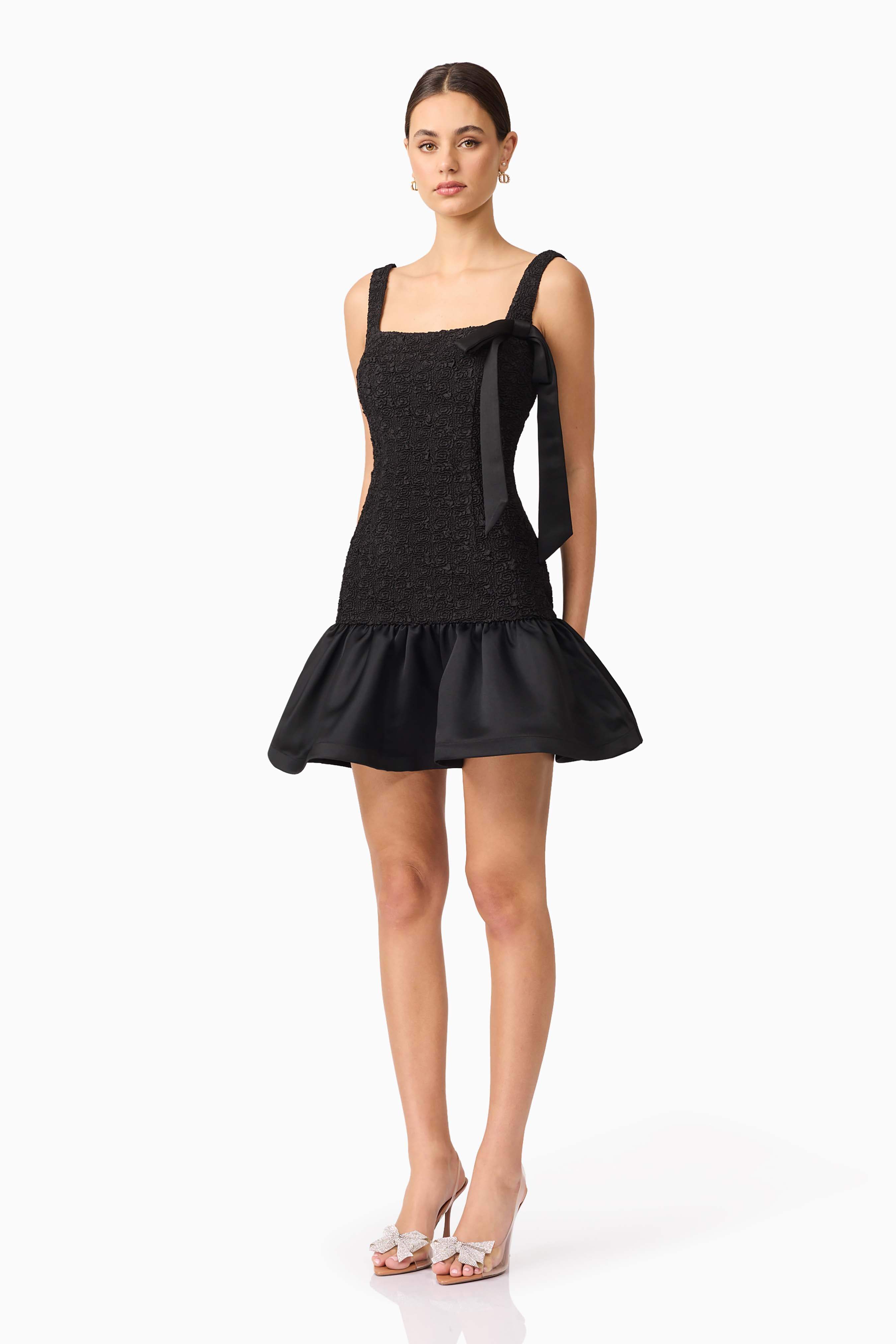 Dandelione Mini Dress in Black