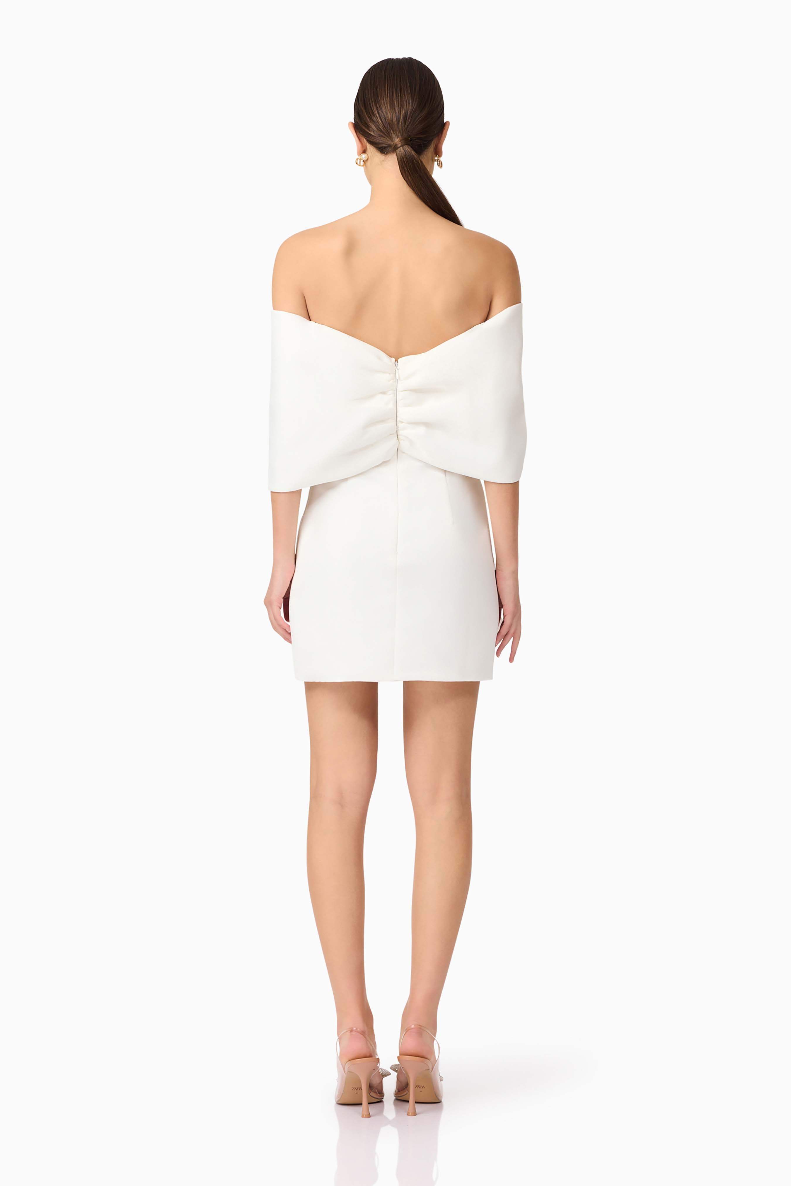 Dandelione Off The Shoulder Mini Dress in White
