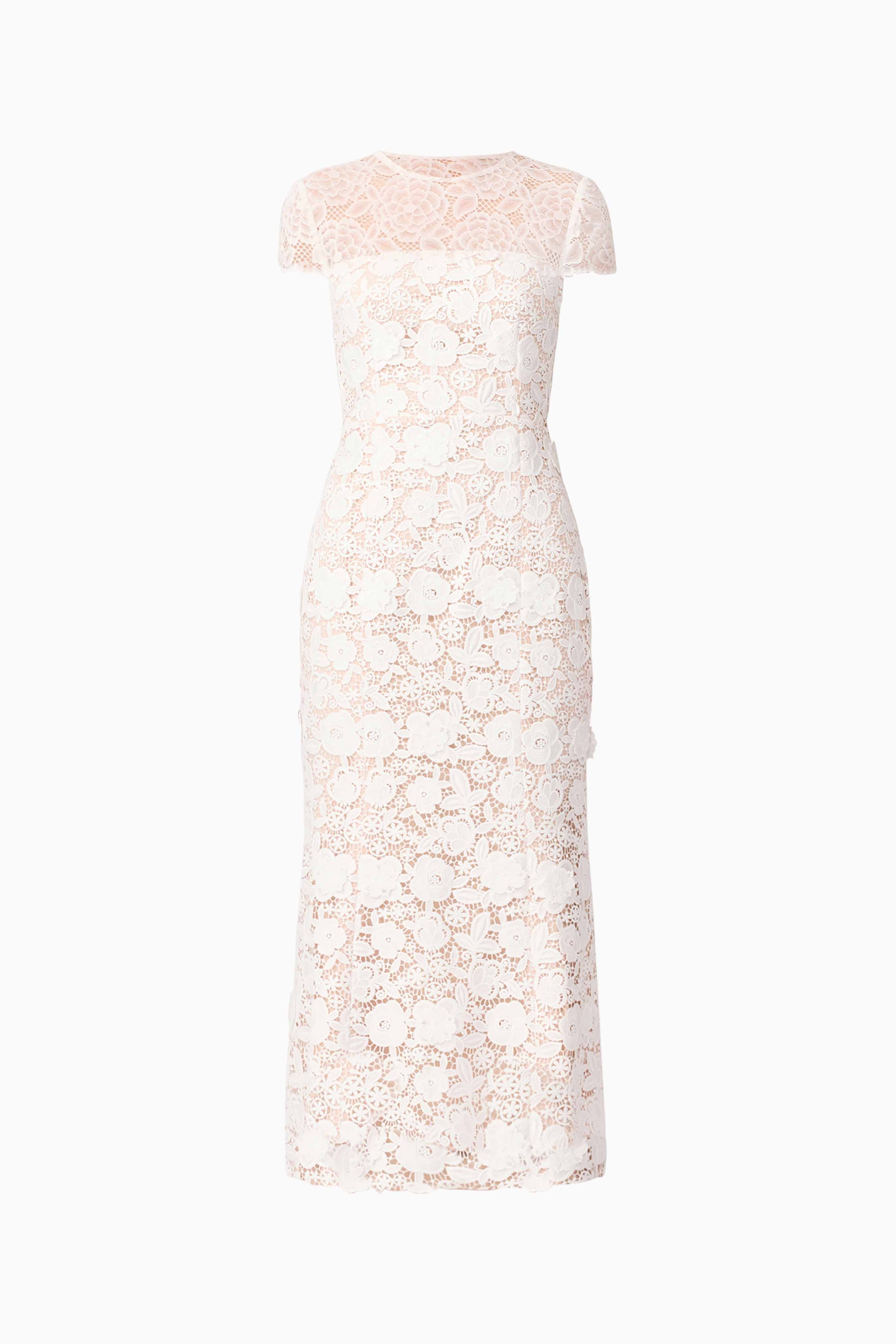 Margot Lace Maxi Dress in White