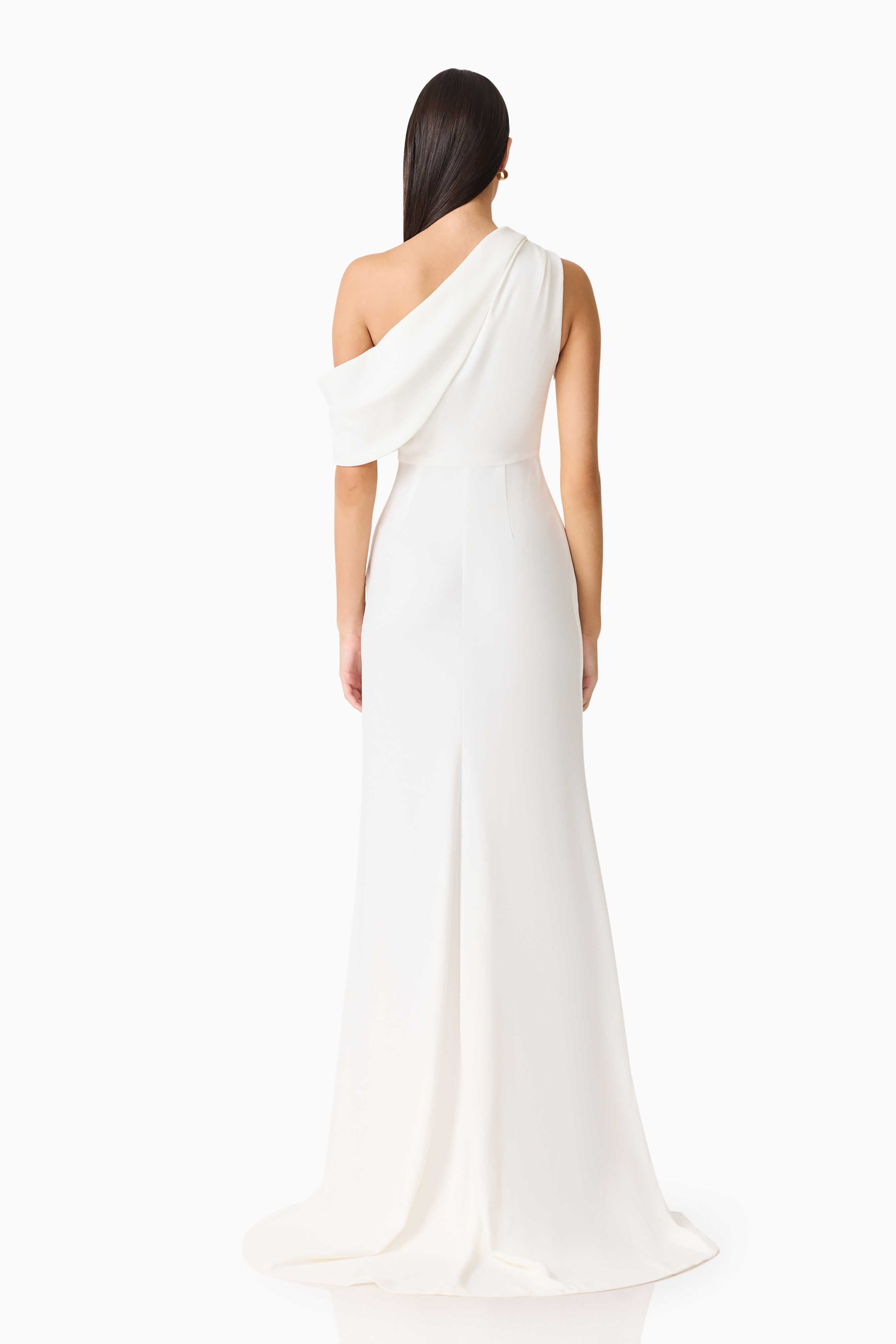 Isadora Off The Shoulder Maxi Gown in Ivory