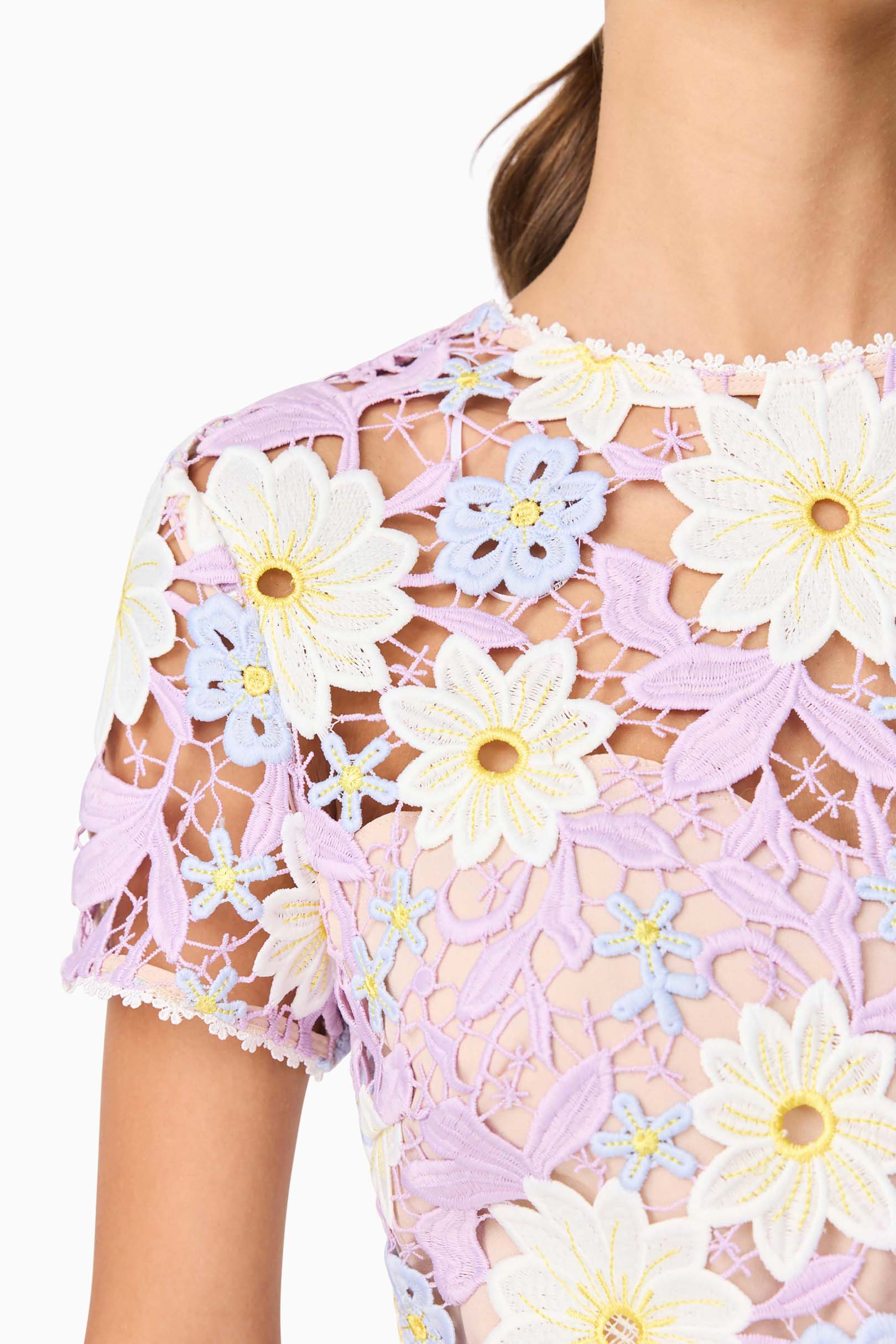Sigrid Mini Shift Dress in Purple