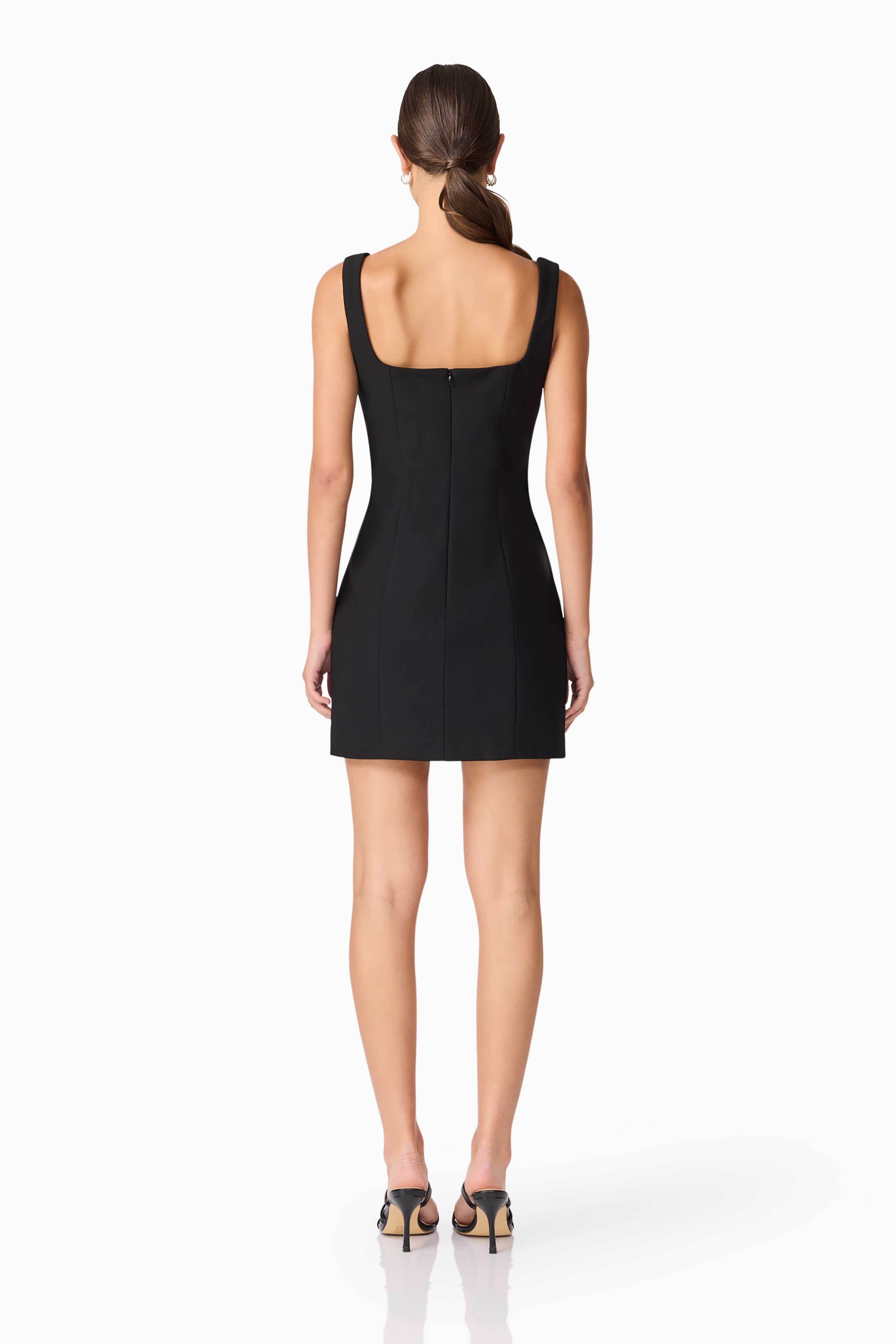 Ilaria Party Mini Dress in Black