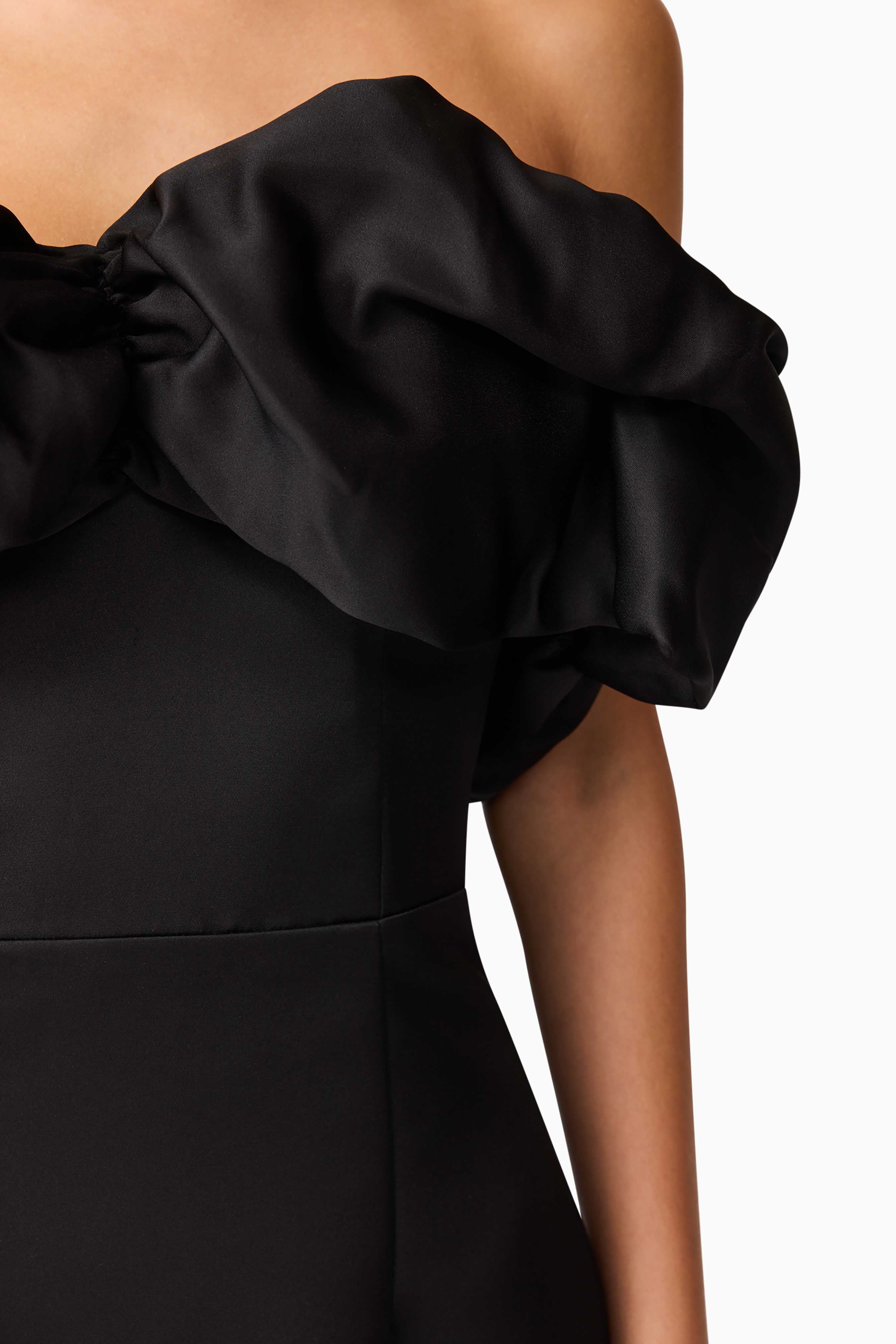 Sharon Strapless Mini Dress in Black