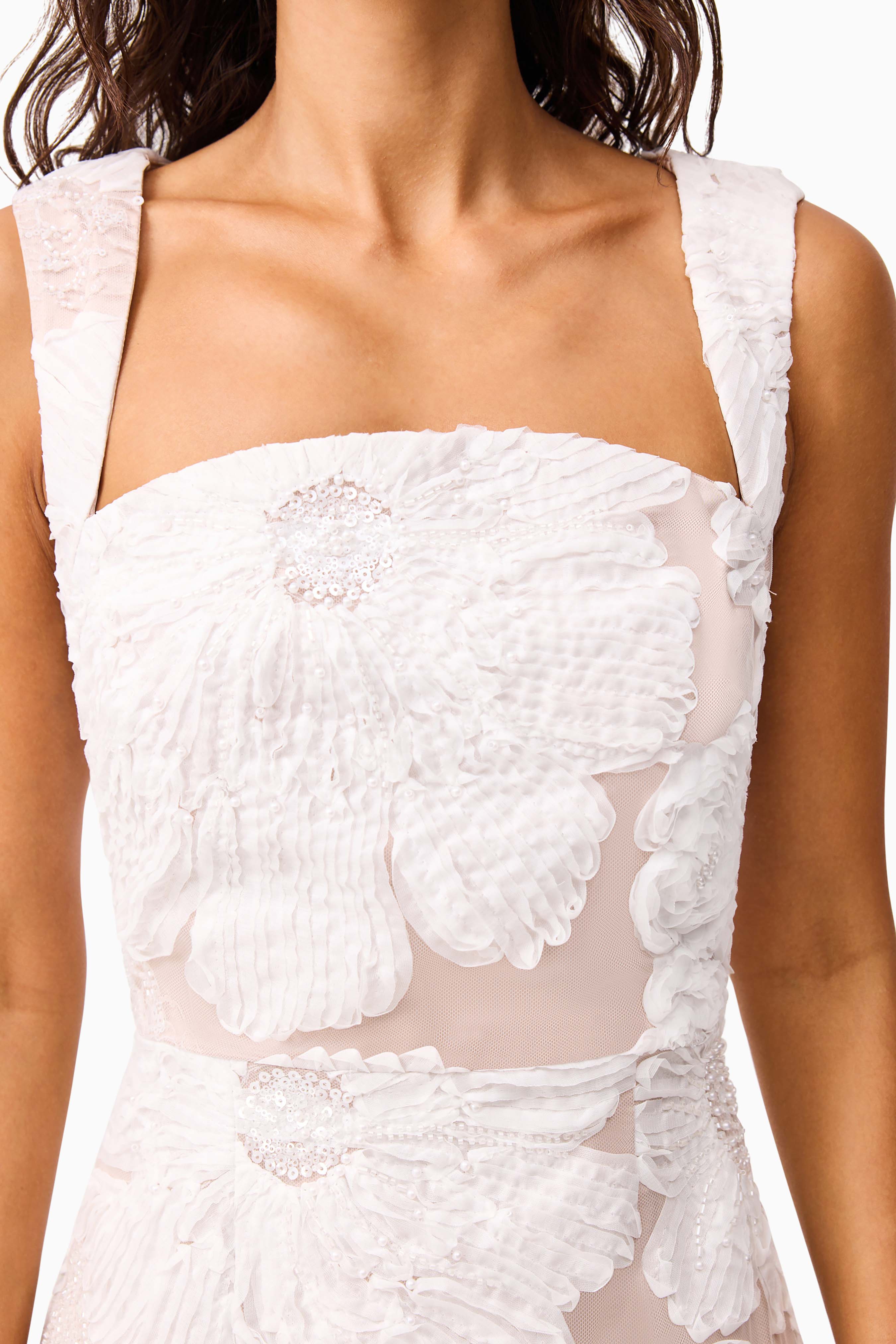 Roxana Midi Dress in White