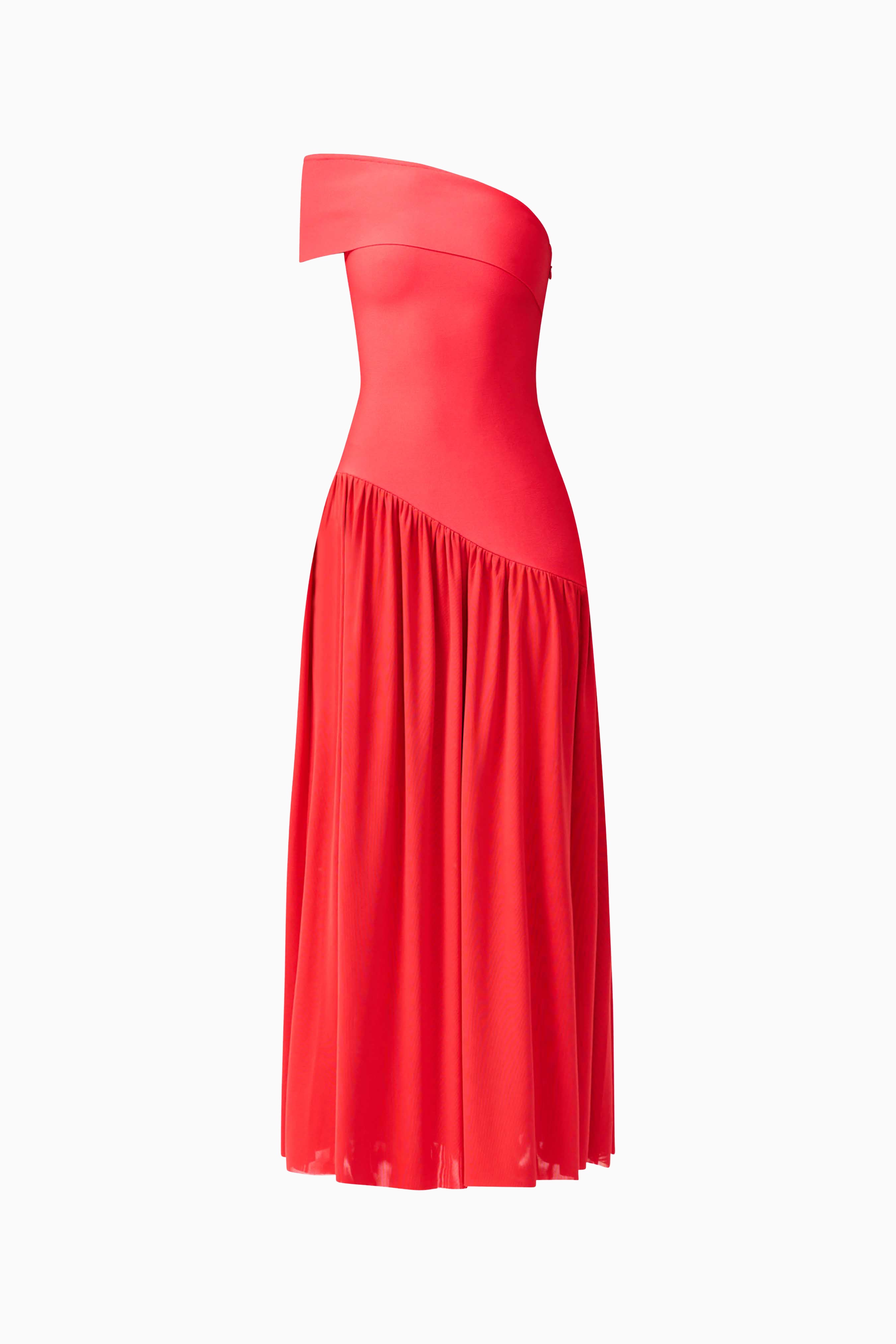 Jesselle Off The Shoulder Gown in Red