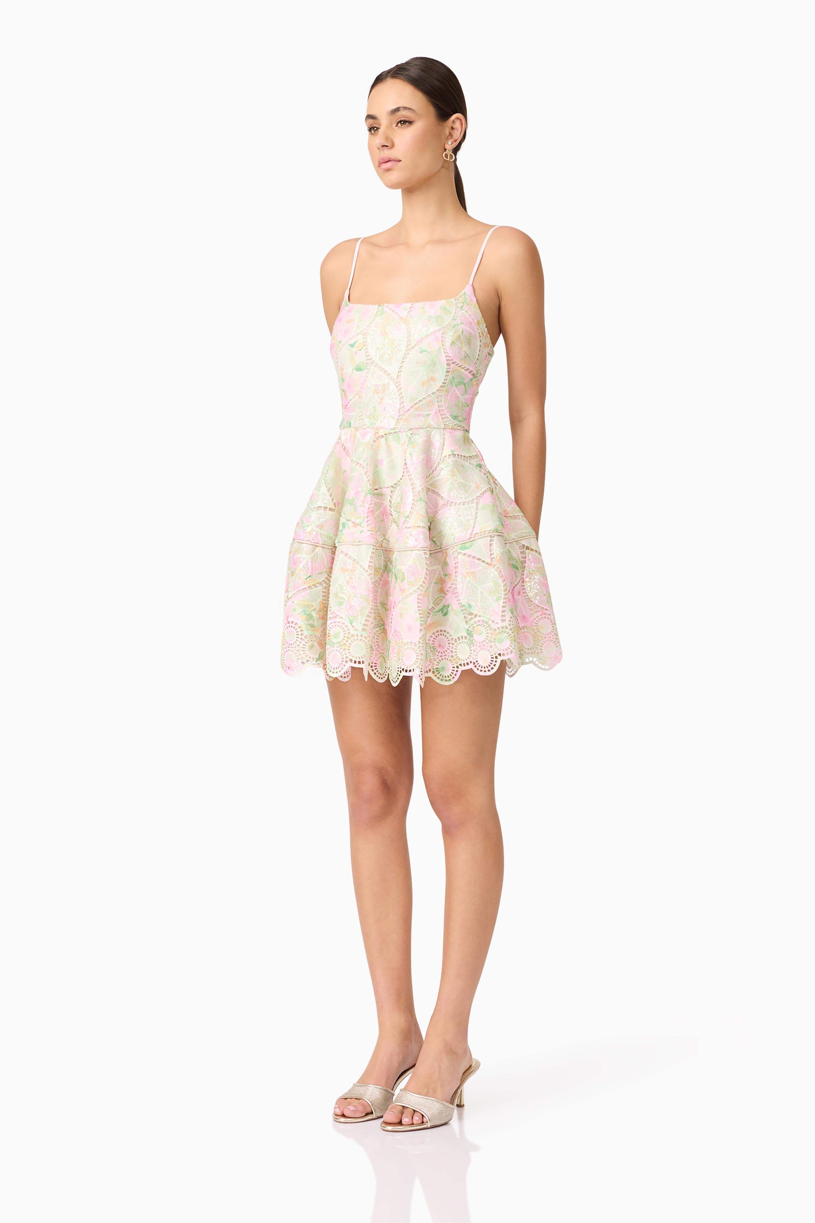 Indria Mini Dress in Floral