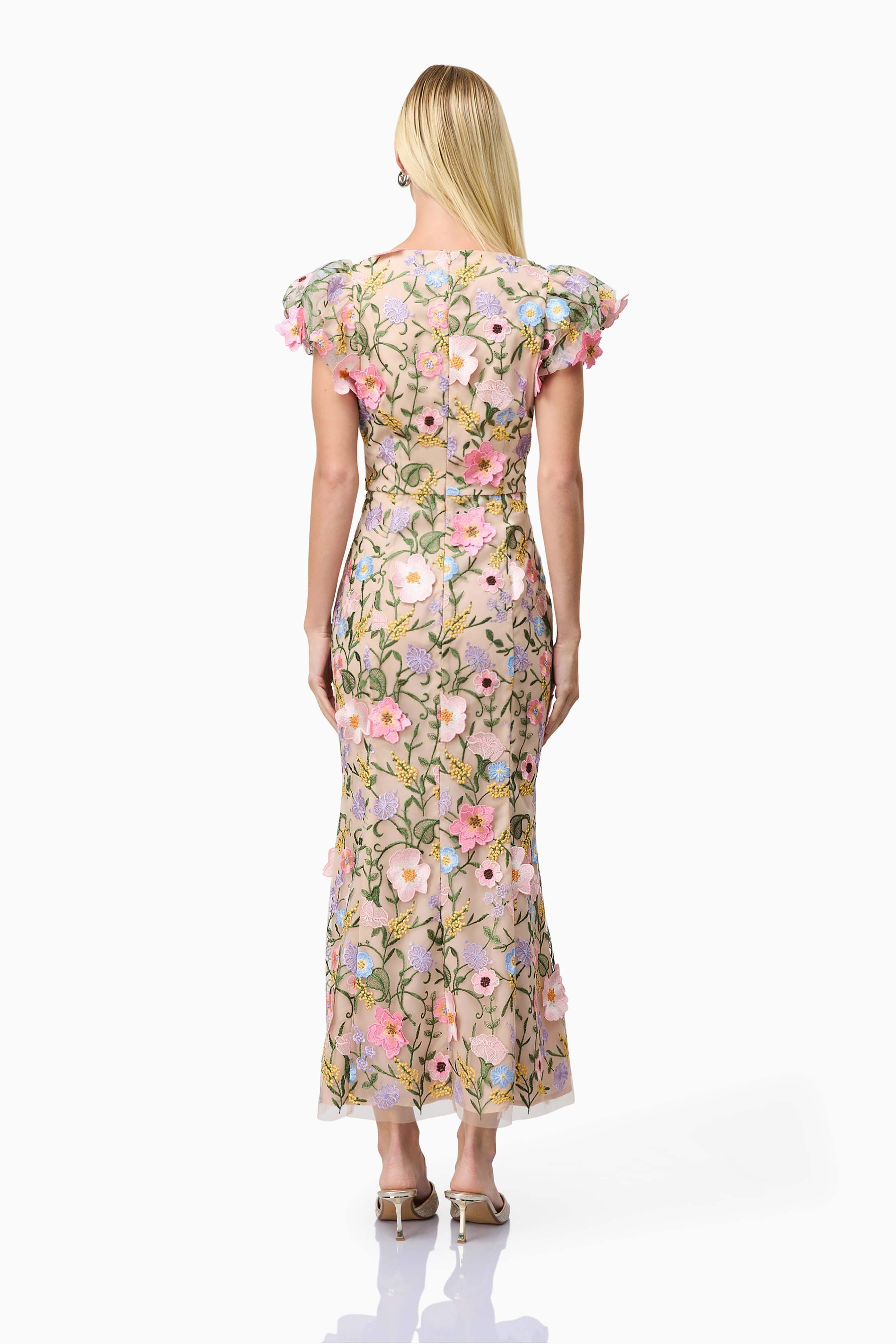 Nydia 3D Maxi Dress