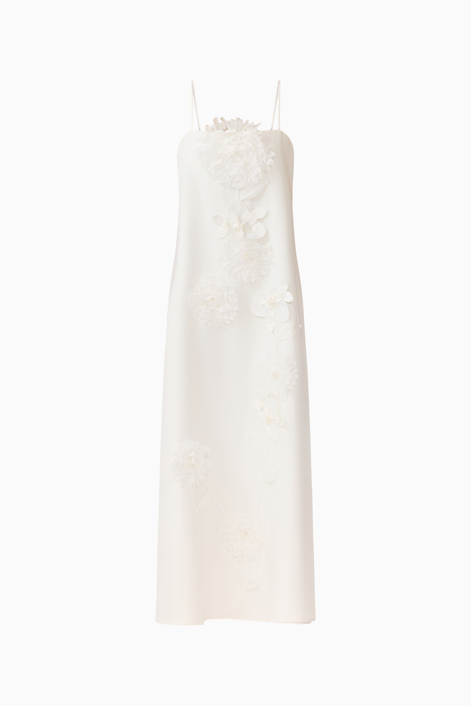 Gemma Floral Maxi Dress in White