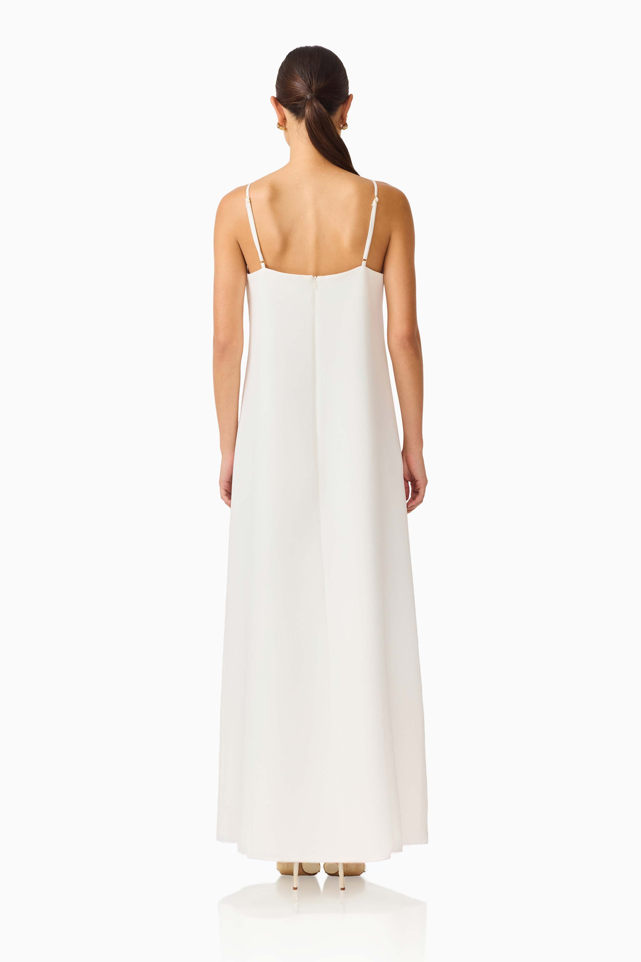 Gemma Floral Maxi Dress in White