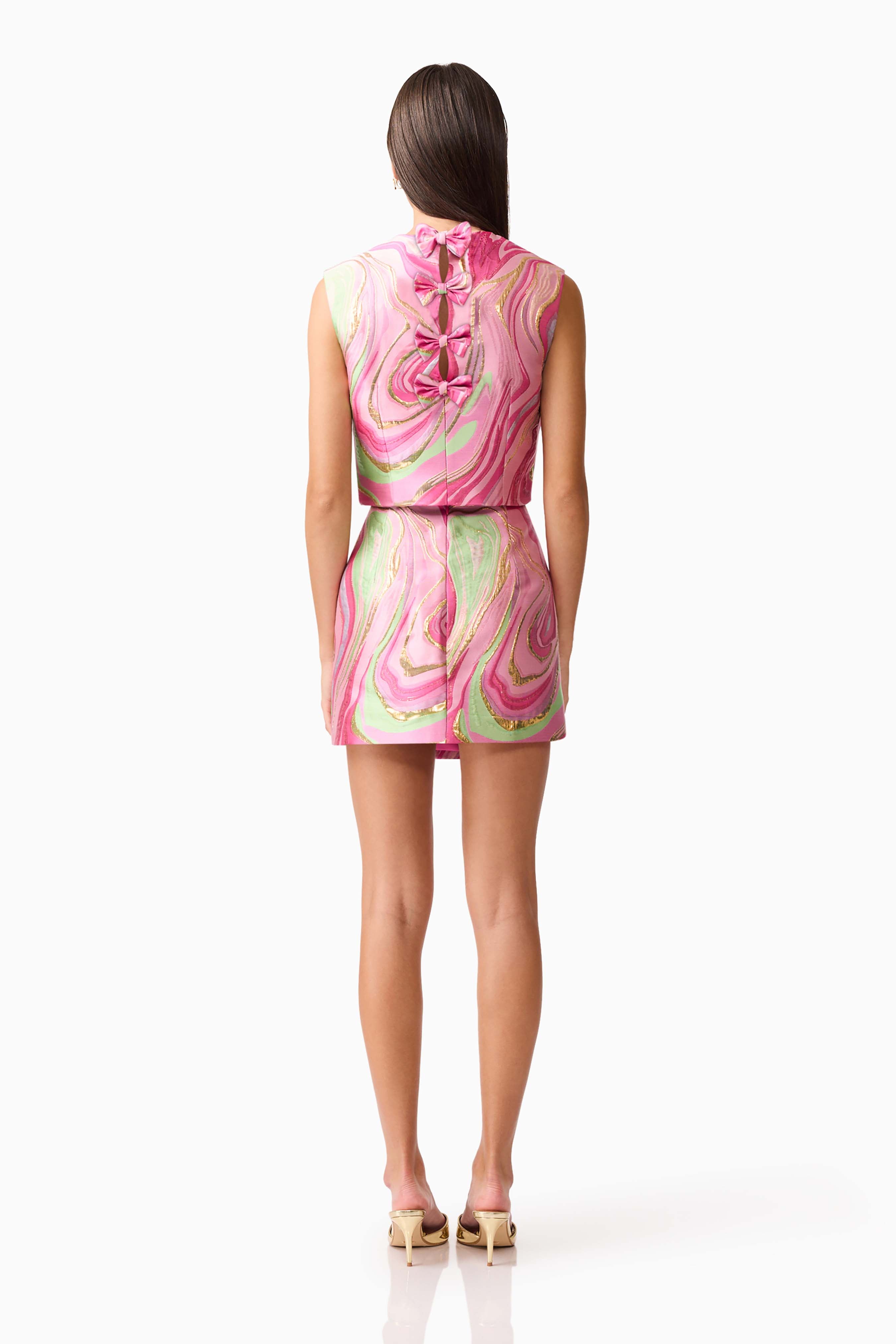 Mirella Top & Skirt Set in Pink