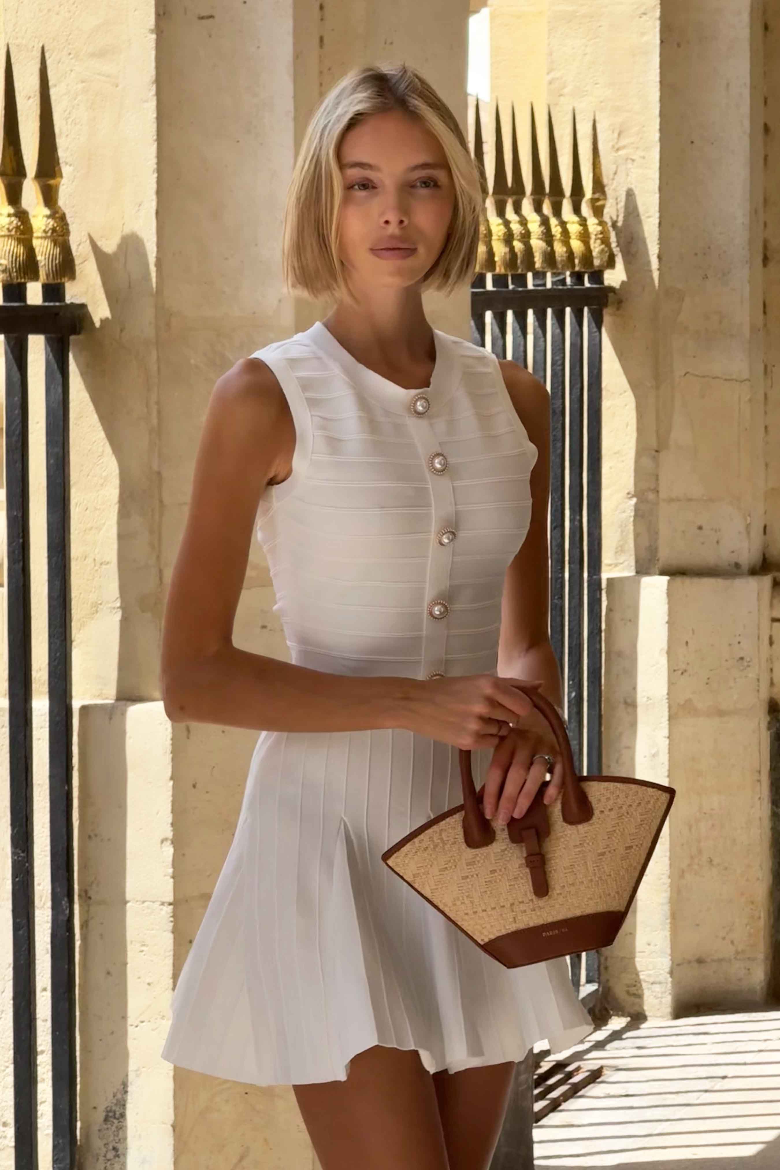 Fiona Mini Dress in White